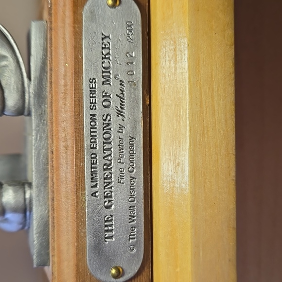 Disney Mickey Mouse "Steamboat Willie 1928" Pewter Figurine LE 1012/2500 - Picture 7 of 7